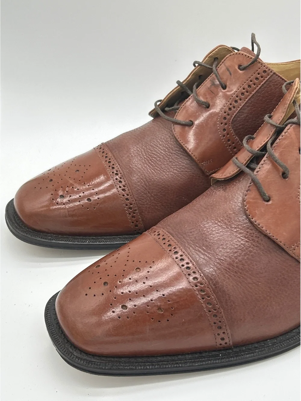 Giorgio Brutini Men's Brown Leather Dress Shoes Size 13D